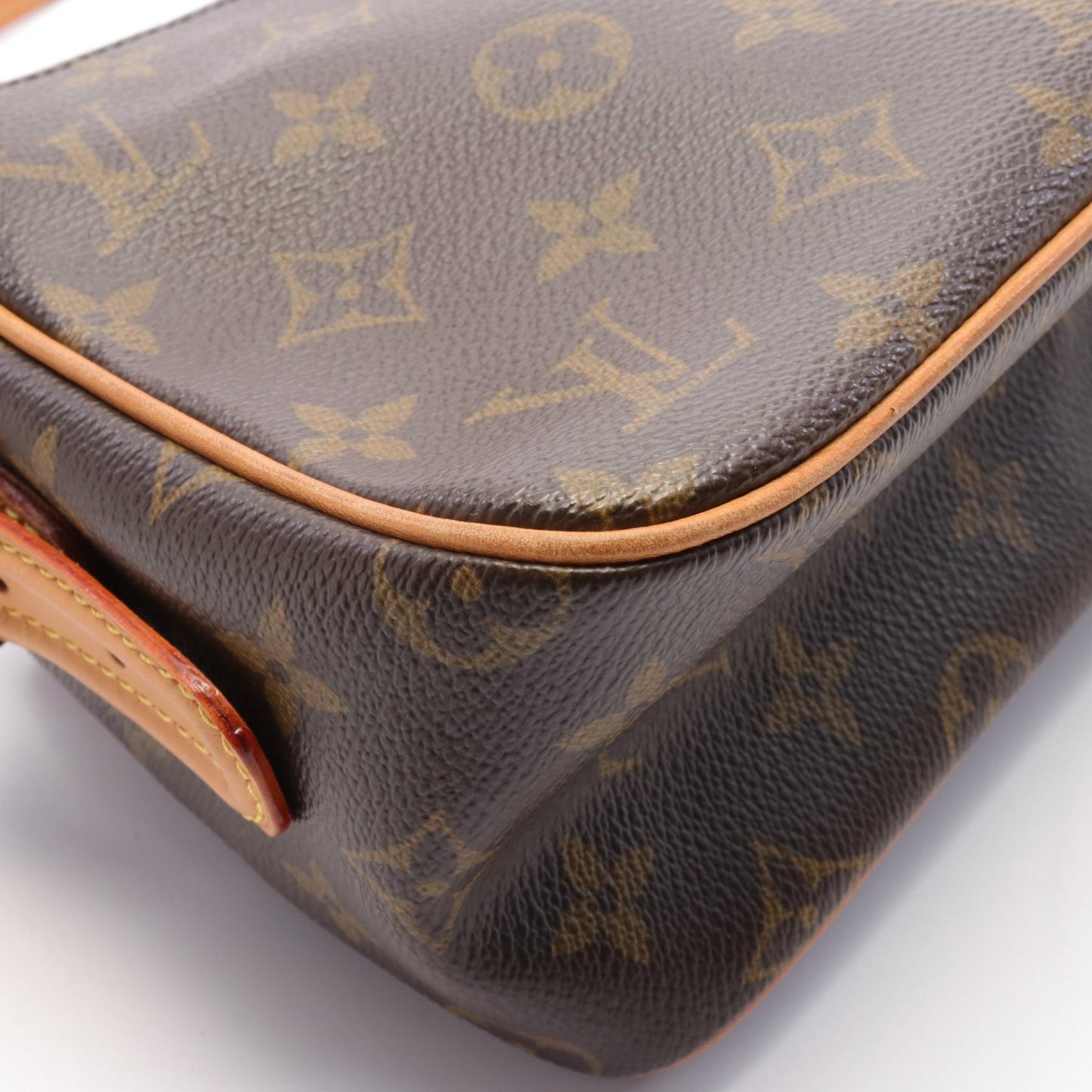 Louis Vuitton Vivacite MM Shoulder Bag Brown