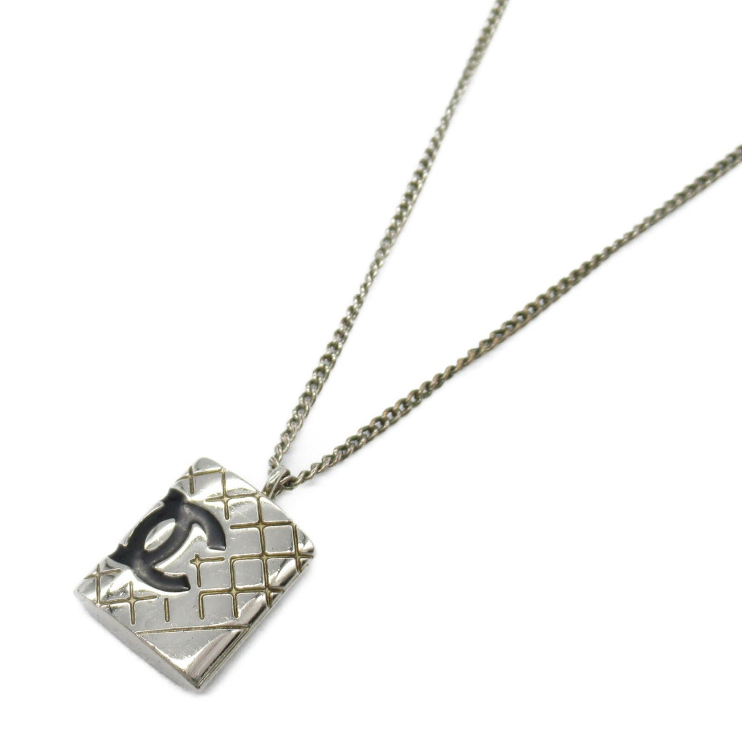Chanel Silver Plated Necklace Jewelry