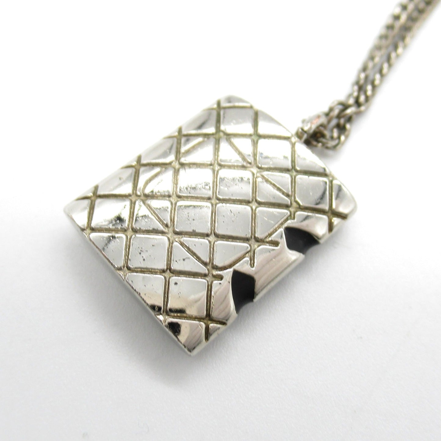 Chanel Silver Plated Necklace Jewelry