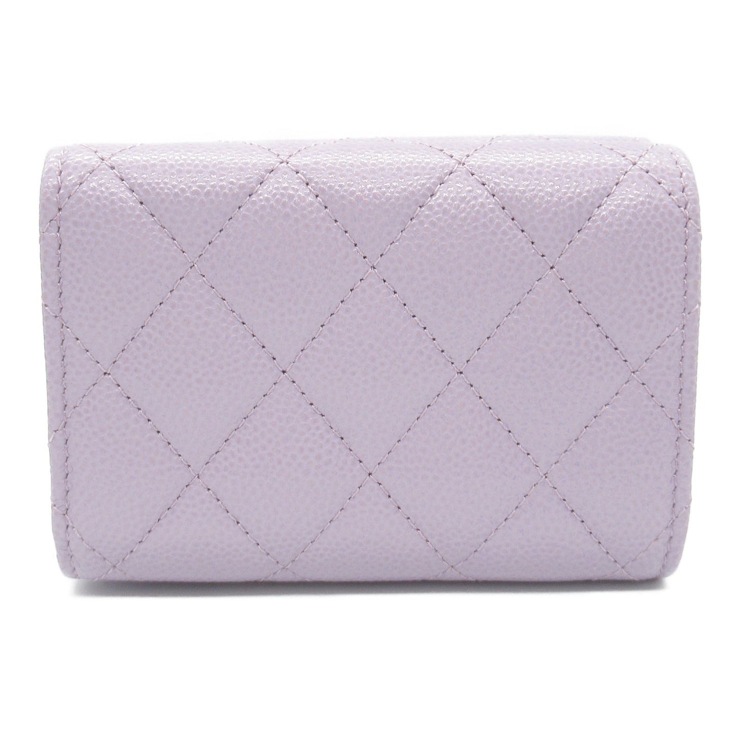 Chanel Matelasse Trifold Wallet Leather