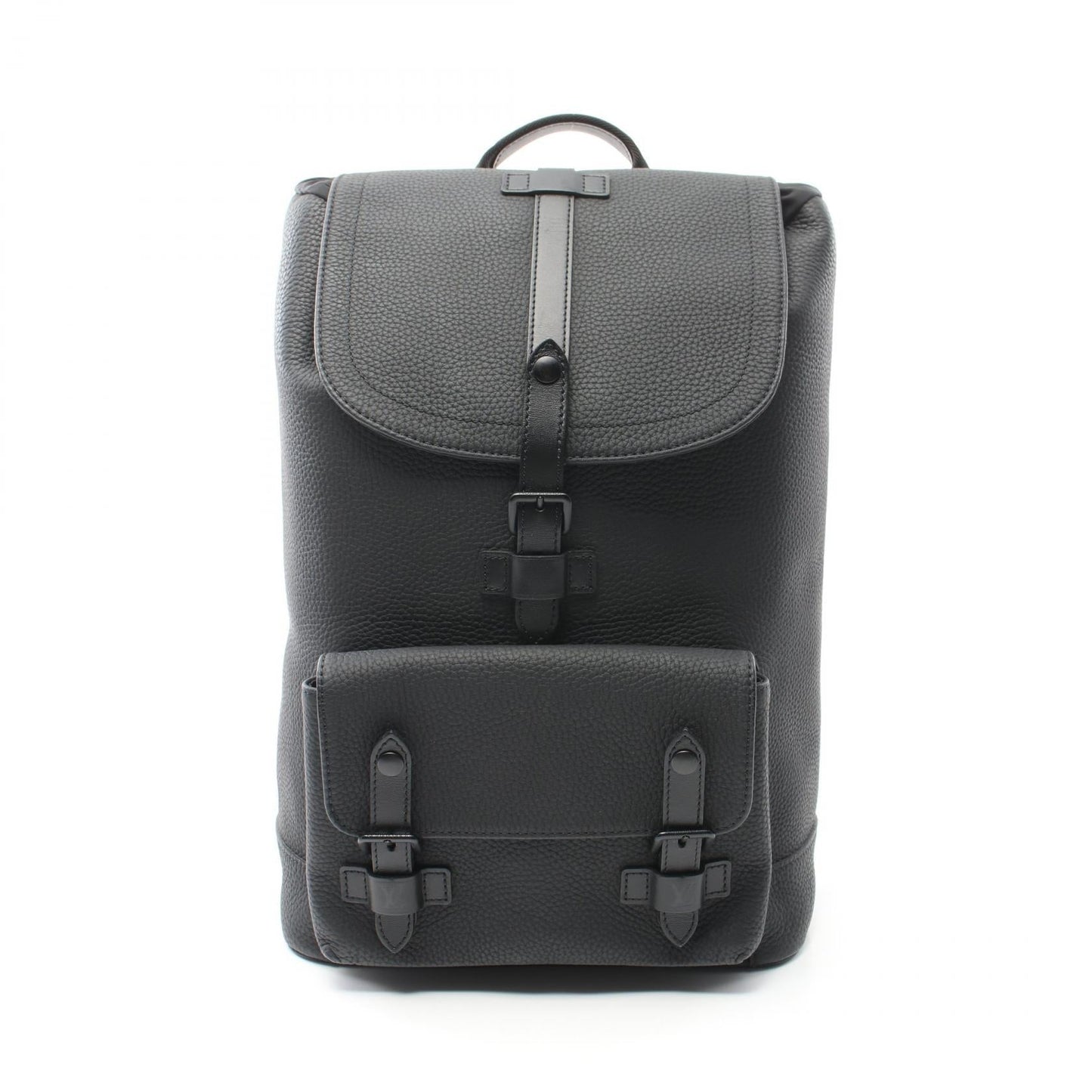 Louis Vuitton Christopher Slim Backpack Leather Black