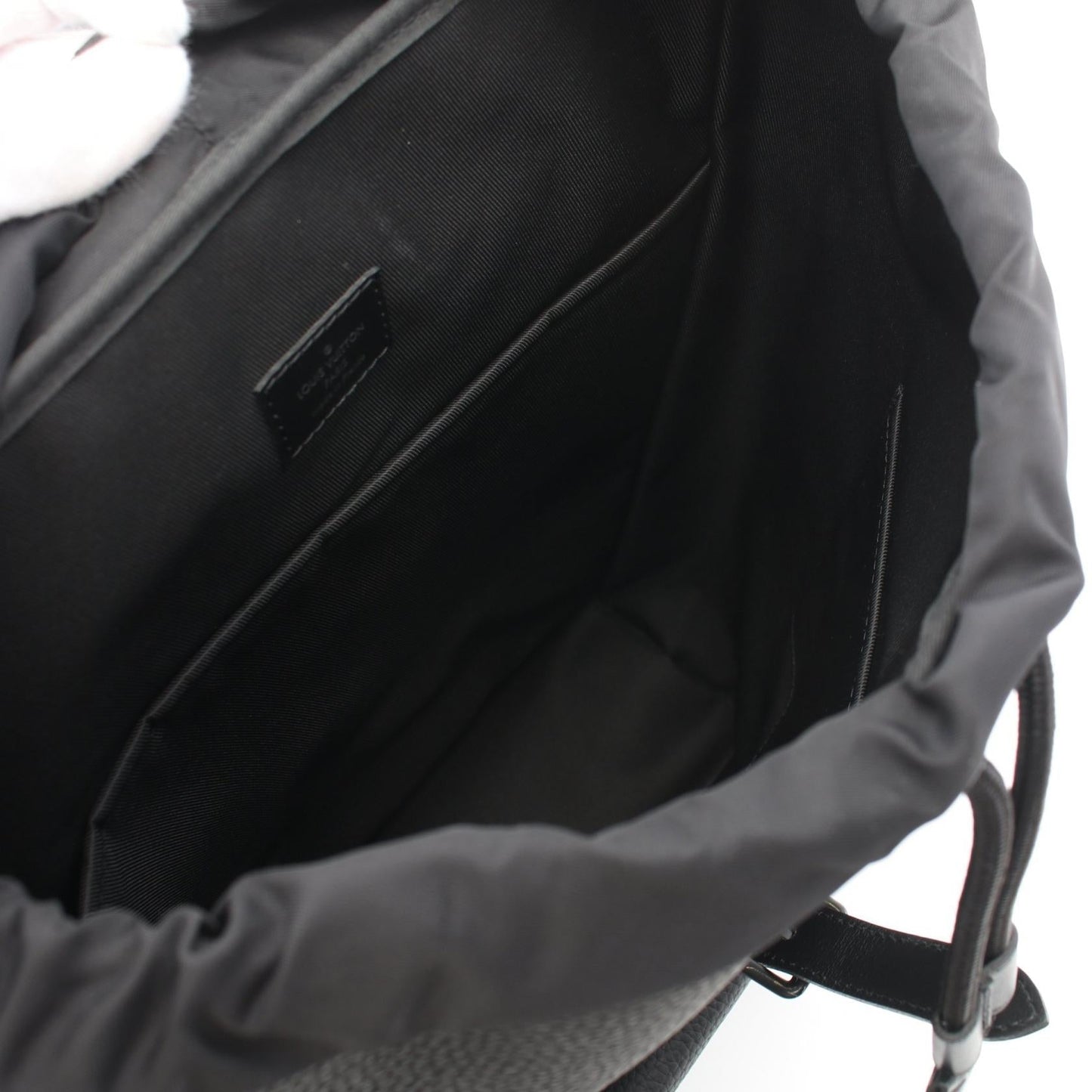 Louis Vuitton Christopher Slim Backpack Leather Black