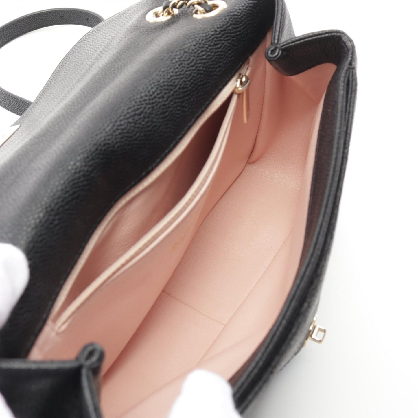 Chanel Caviar Skin Matelasse Shoulder Bag A93856