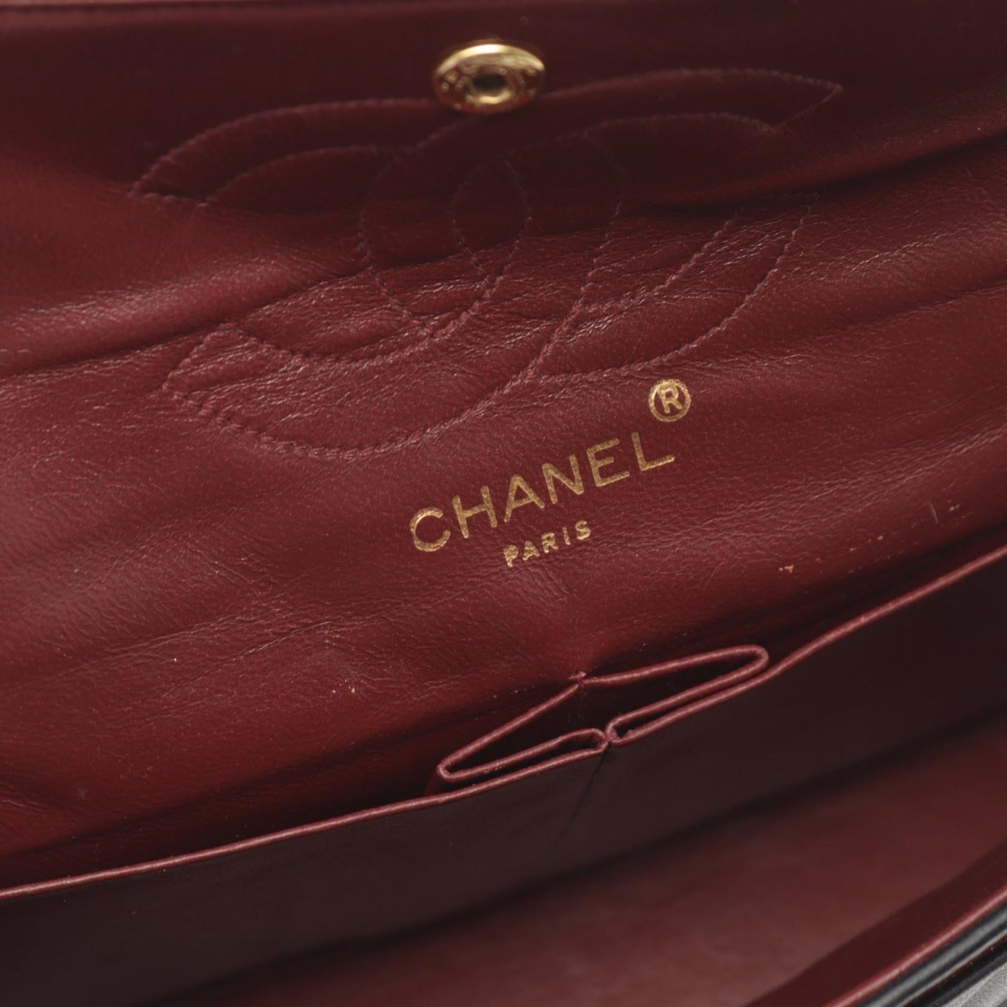 Chanel Lambskin Matelasse W Flap Shoulder Bag