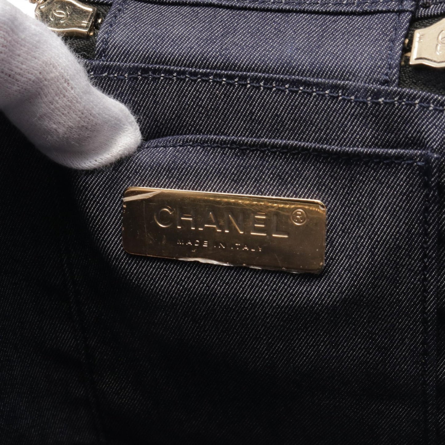 Chanel Lambskin Coco Mark Handbag Black AS0323