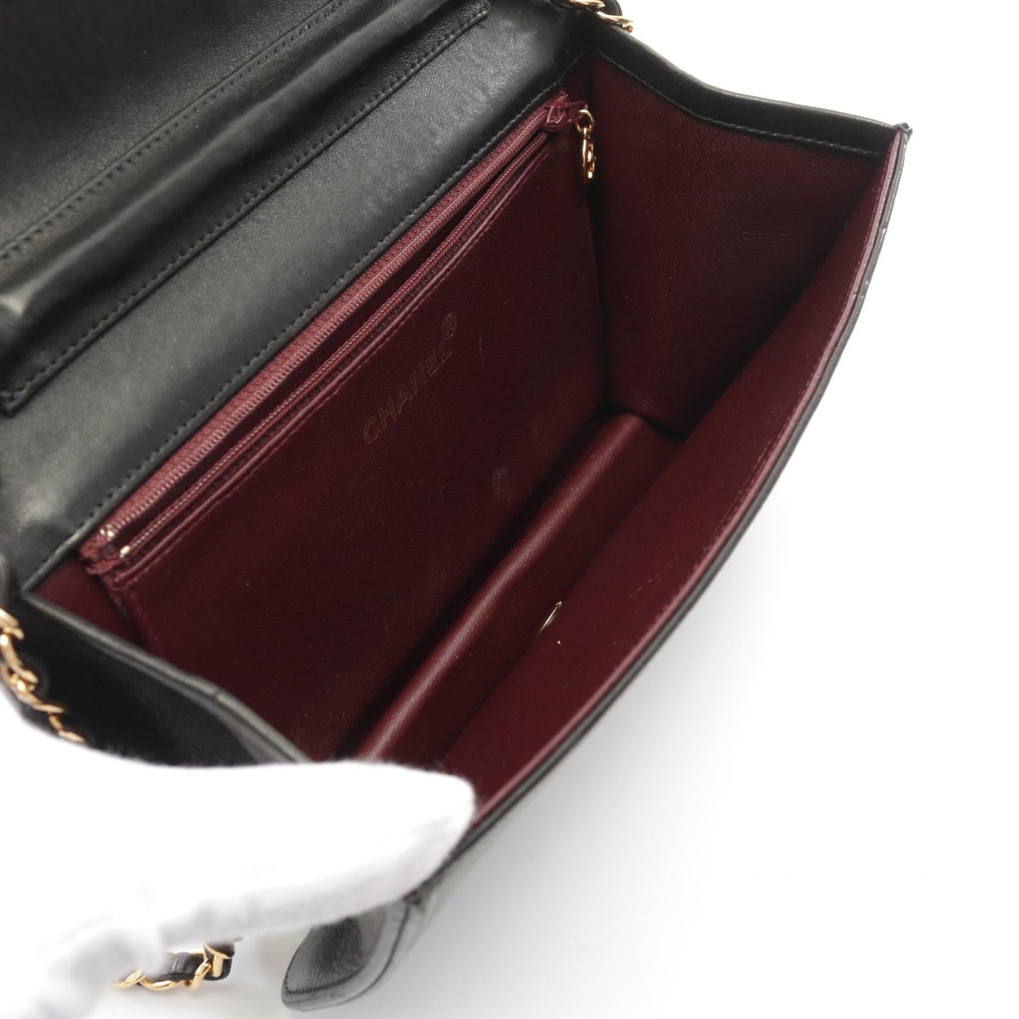Chanel Matelasse Lambskin Shoulder Bag Black