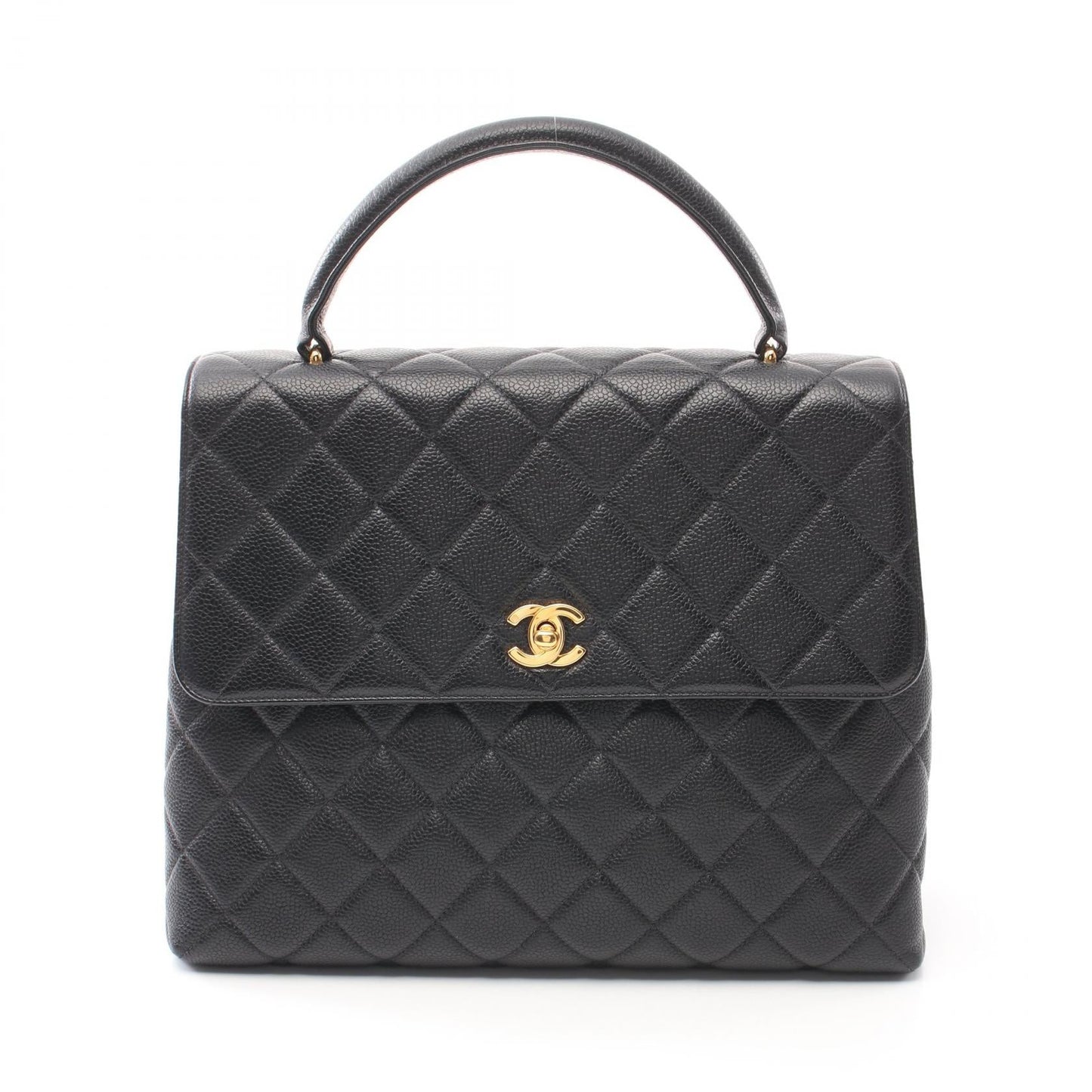 Chanel Matelasse Leather Handbag Black A12397