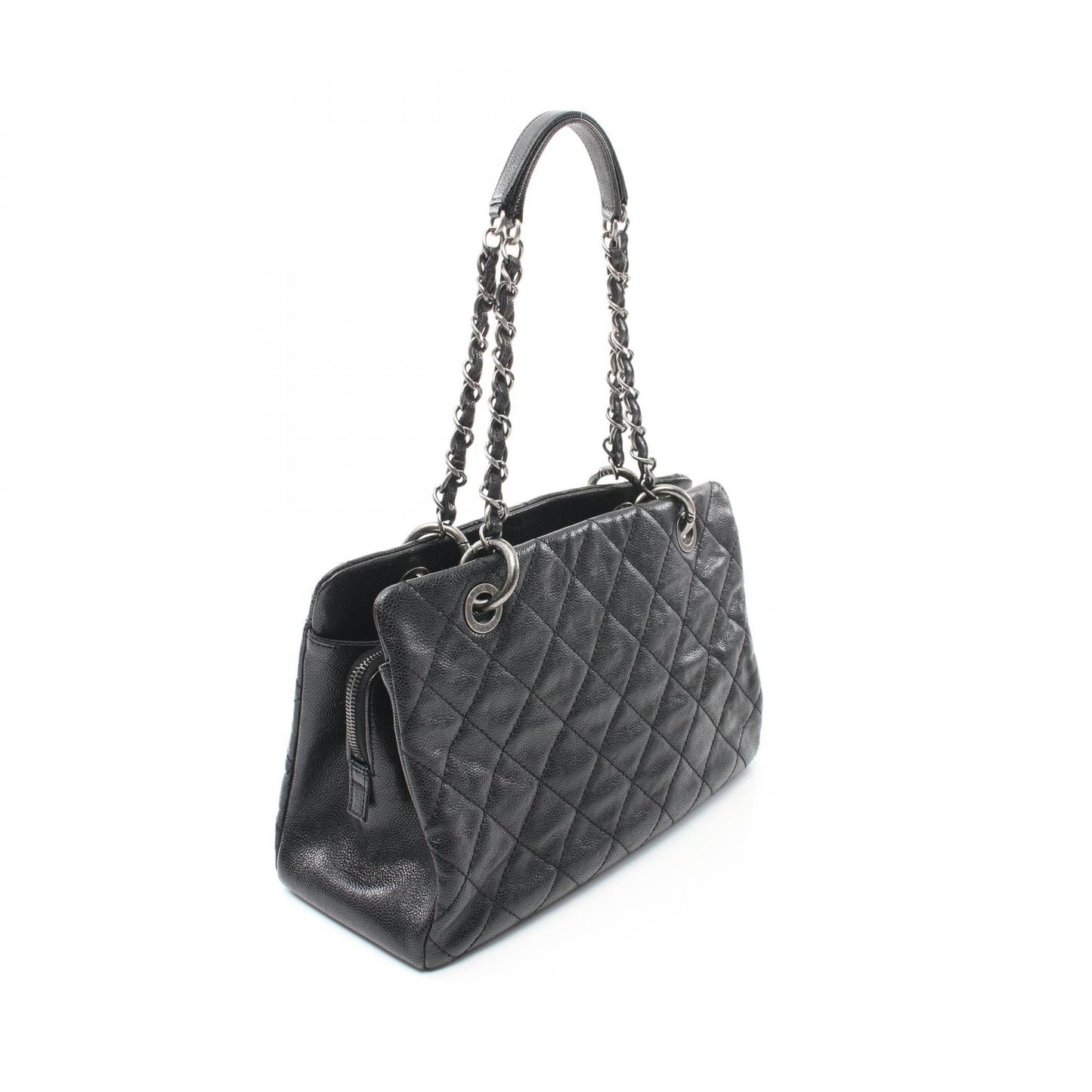 Chanel Matelasse Leather Tote Bag Black