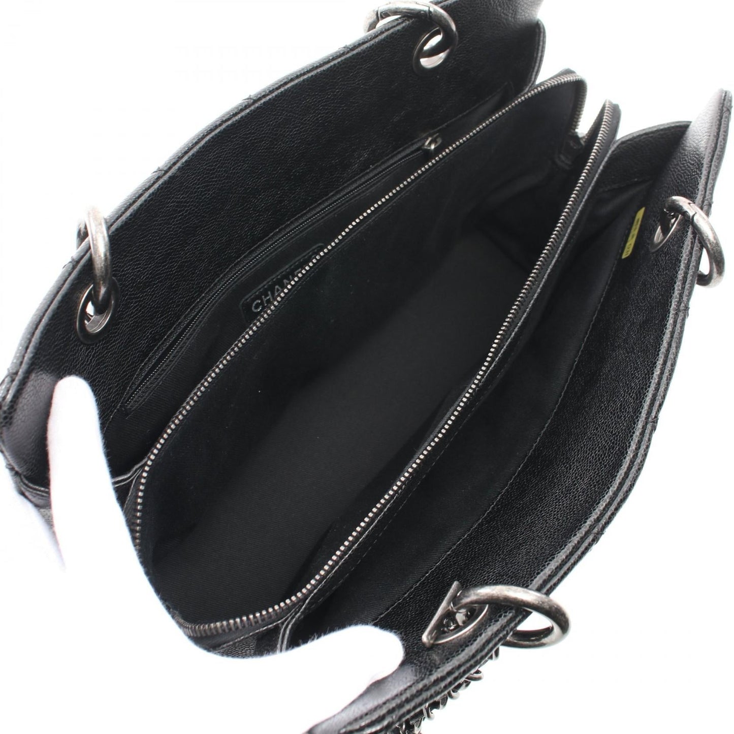 Chanel Matelasse Leather Tote Bag Black