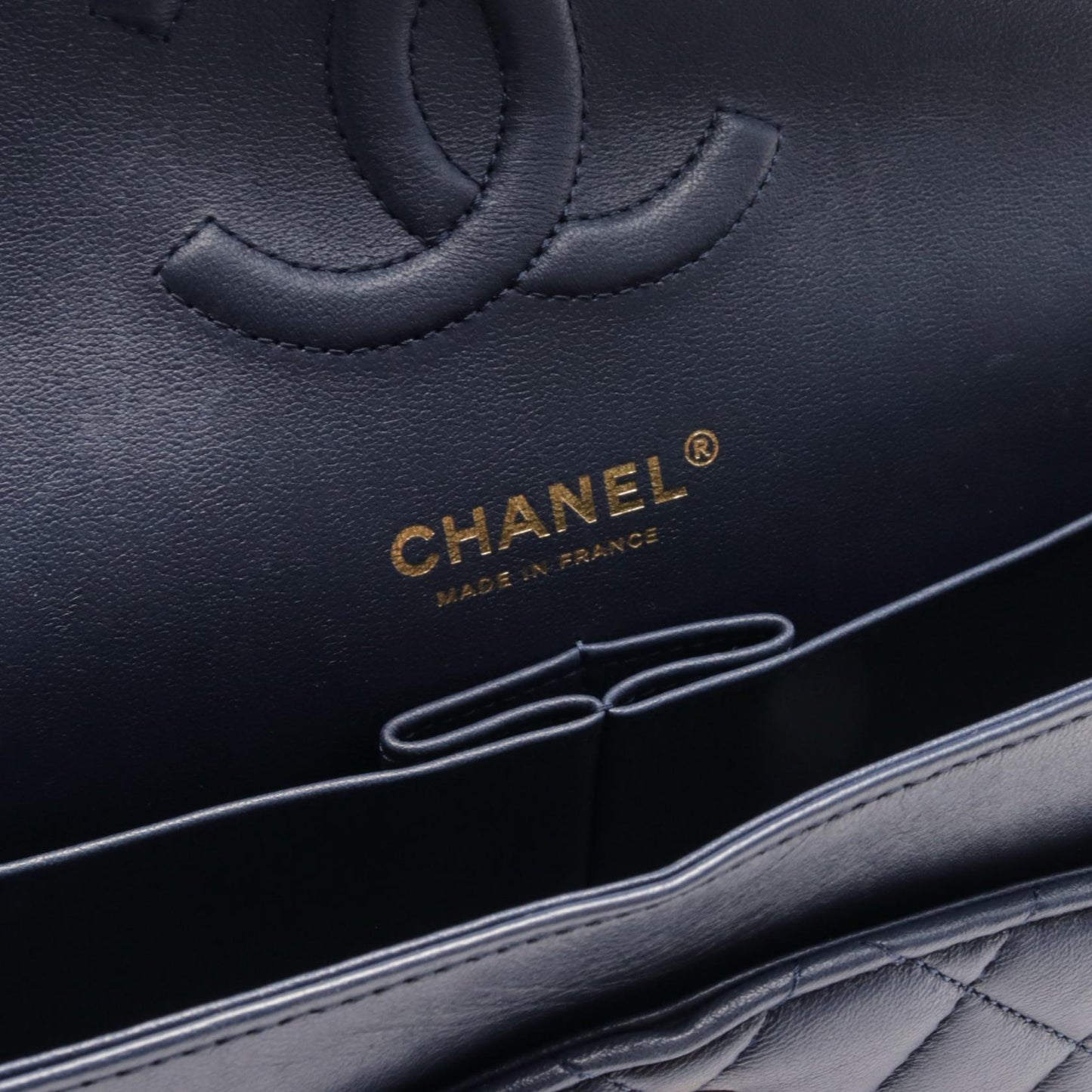 Chanel Lambskin Matelasse W Flap Shoulder Bag