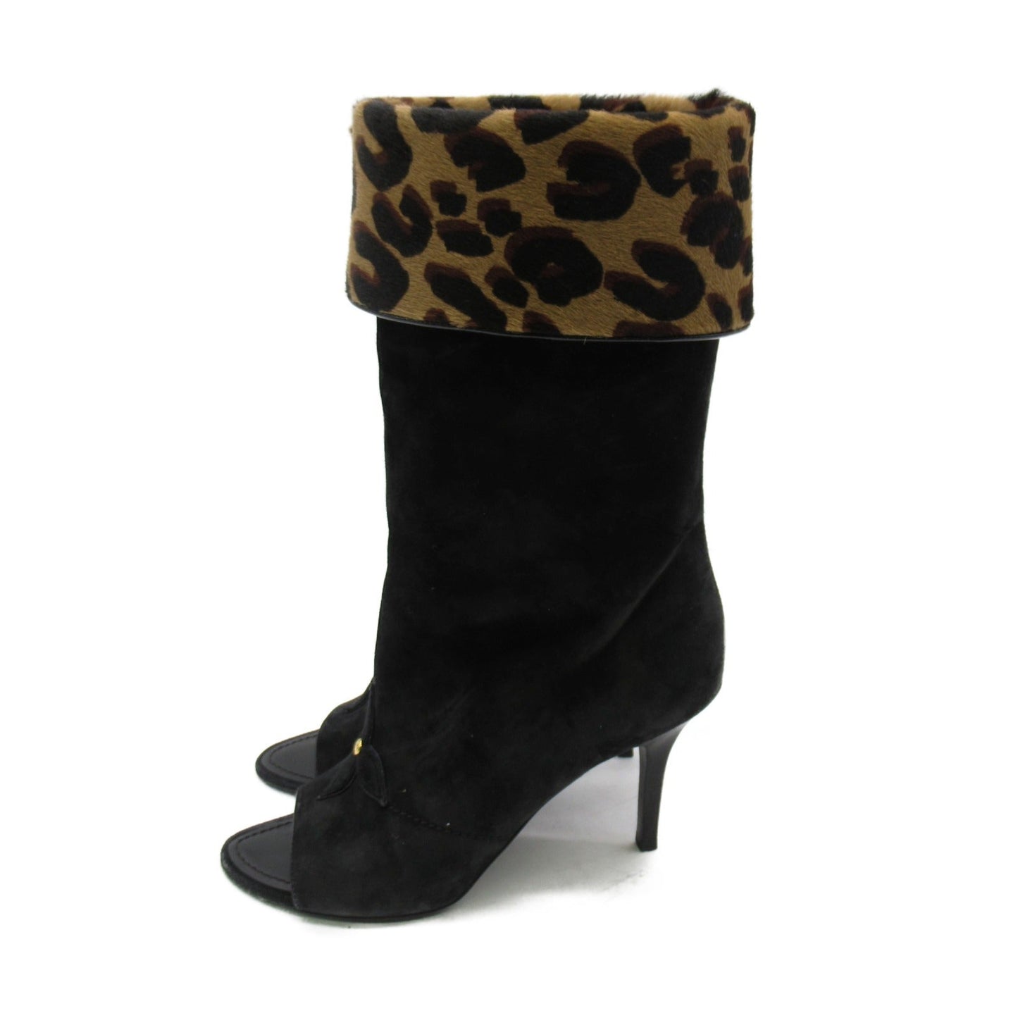 Louis Vuitton Suede Boots Black New