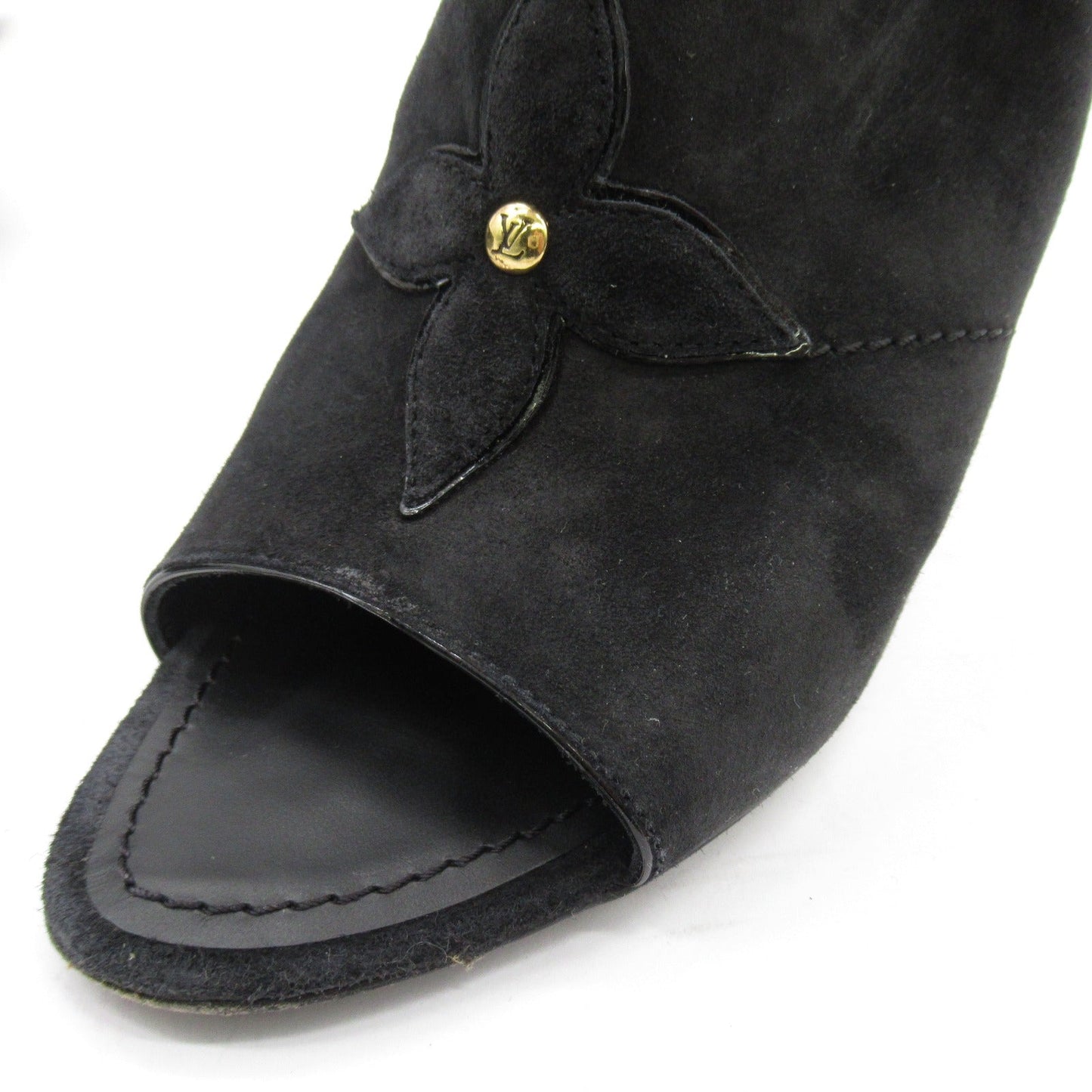 Louis Vuitton Suede Boots Black New