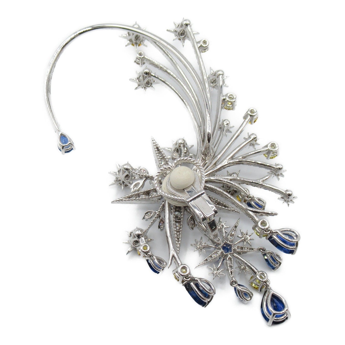 Luxury Gucci Trending 2025 Hortus Deliciarum Earrings K18WG Sapphire