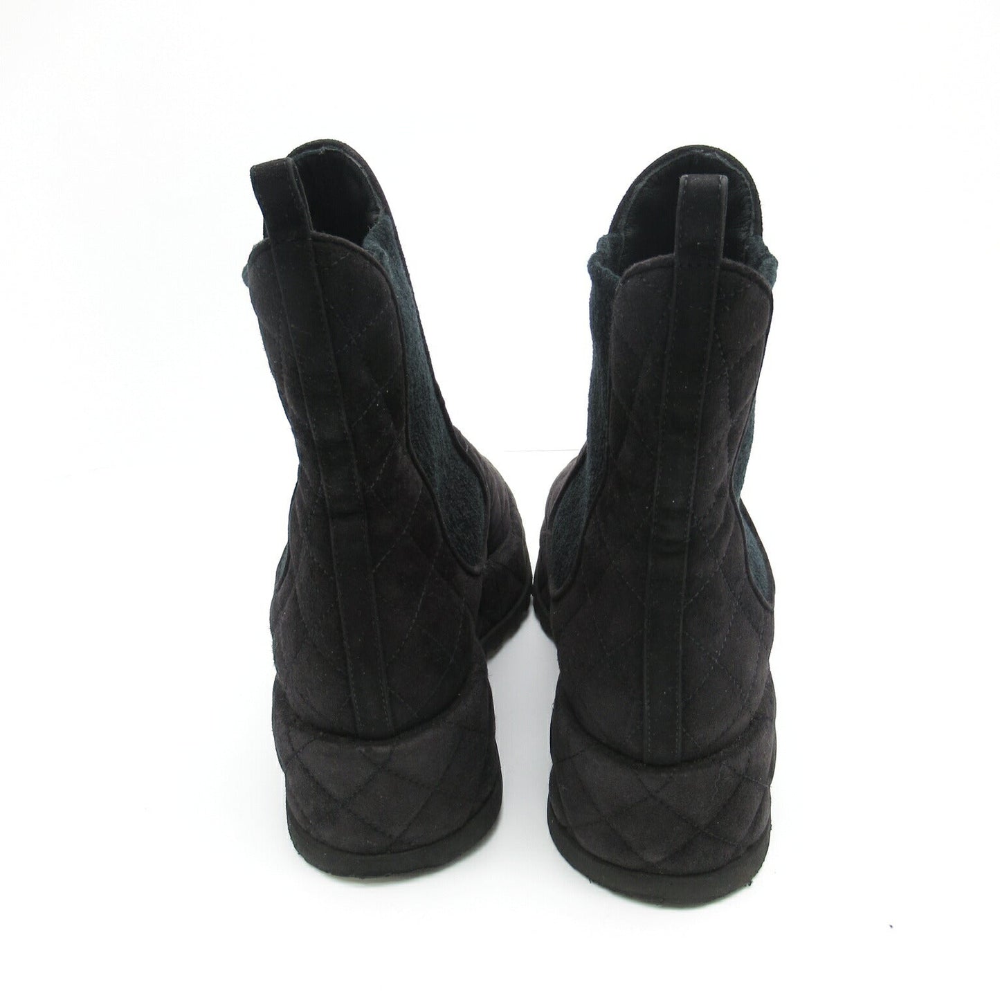 Chanel Suede Boots Black