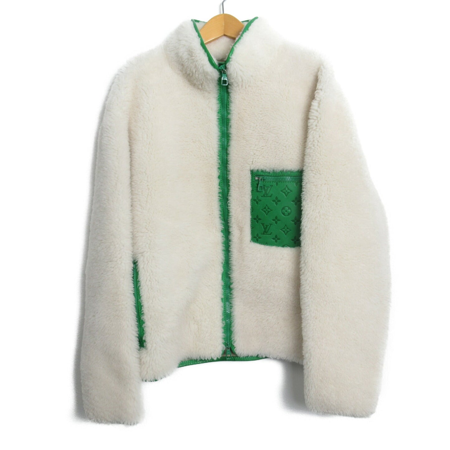 Louis Vuitton Sheepskin Fleece Jacket Green