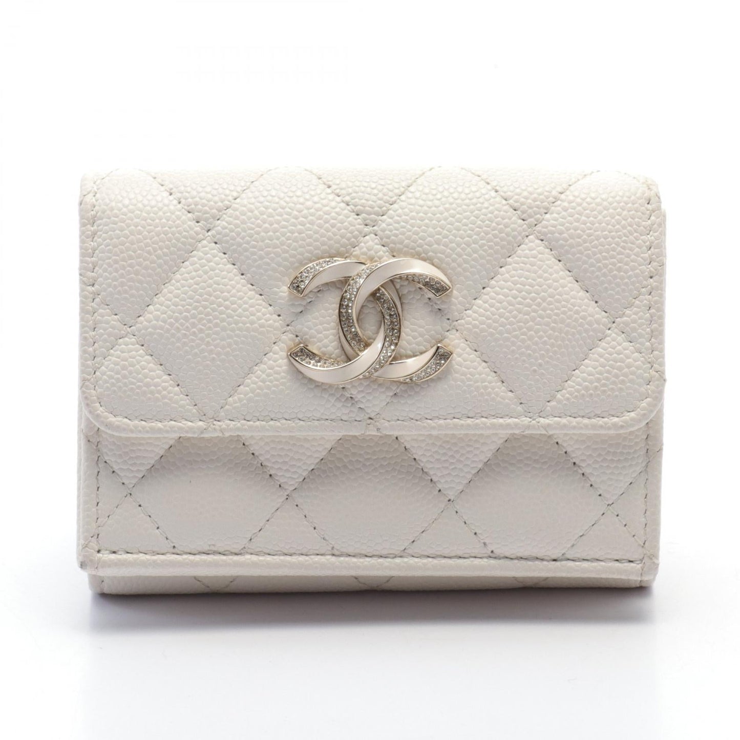 Chanel Caviar Skin Tri-Fold Wallet