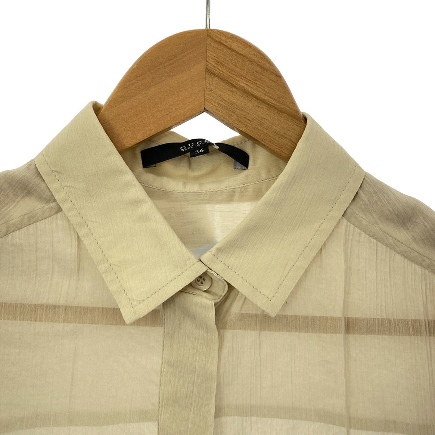 Luxury Gucci Trending 2025 Cotton Long Sleeve Shirt Beige