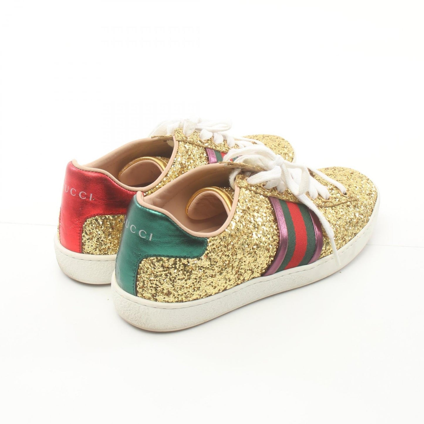 Luxury Gucci Trending 2025 Glitter Canvas Sneakers