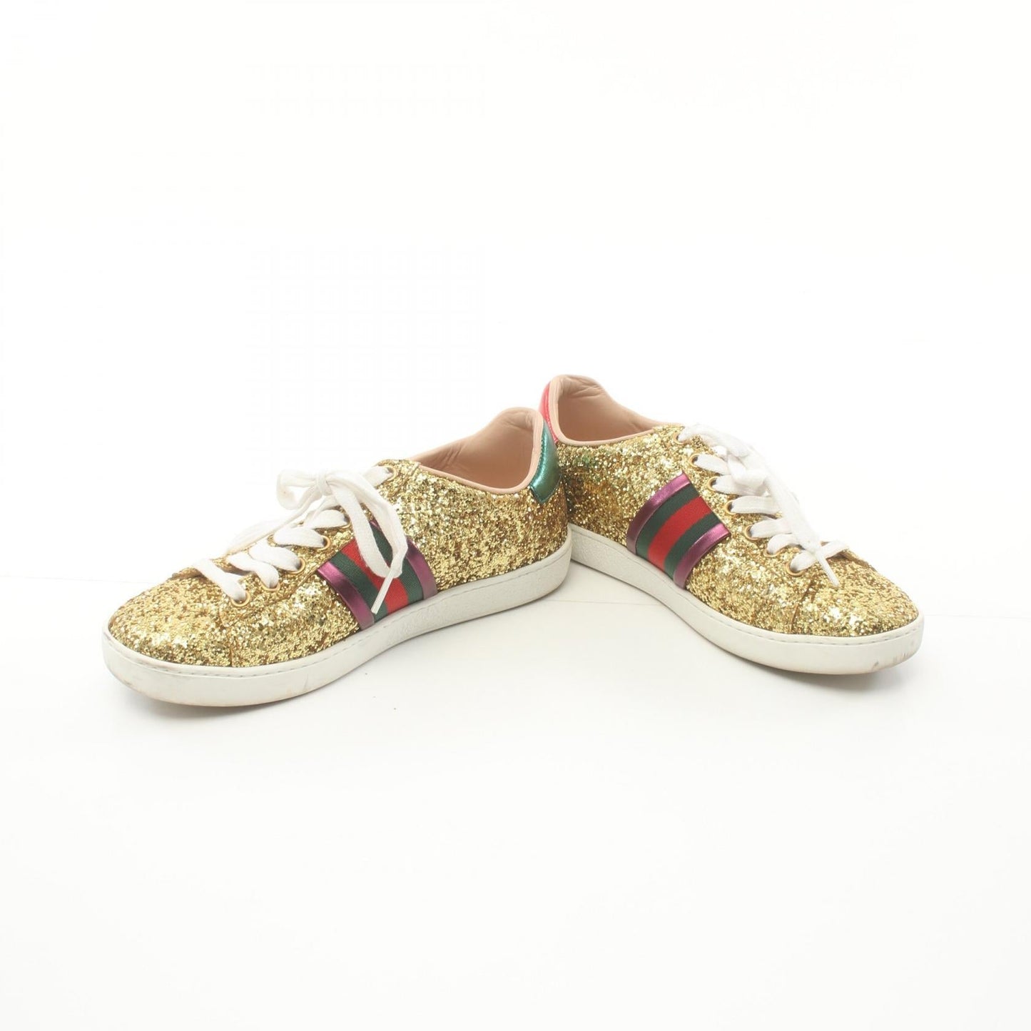 Luxury Gucci Trending 2025 Glitter Canvas Sneakers