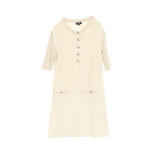 Chanel Wool Mohair Dress White P57107K07456