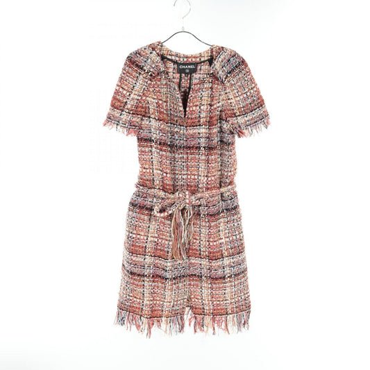 Chanel Wool Fabric Dress Multicolor