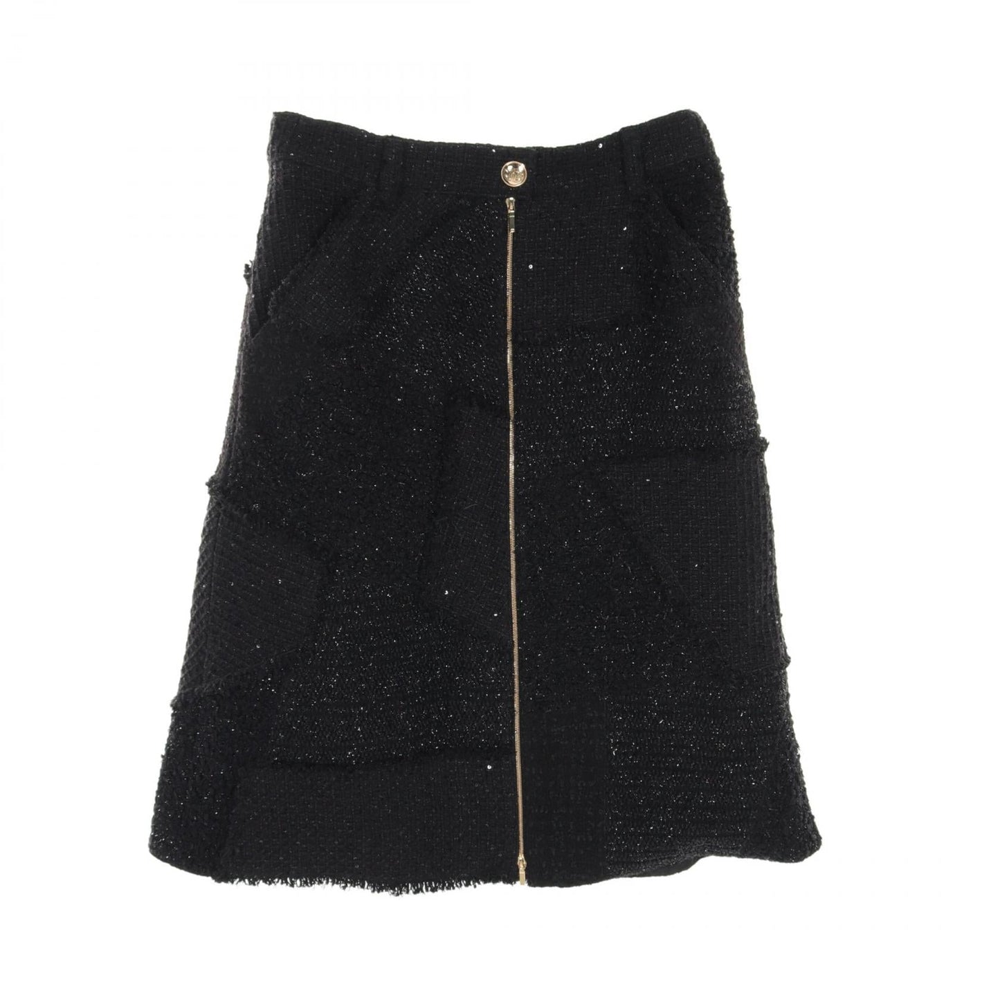 Chanel Wool Skirt Black New