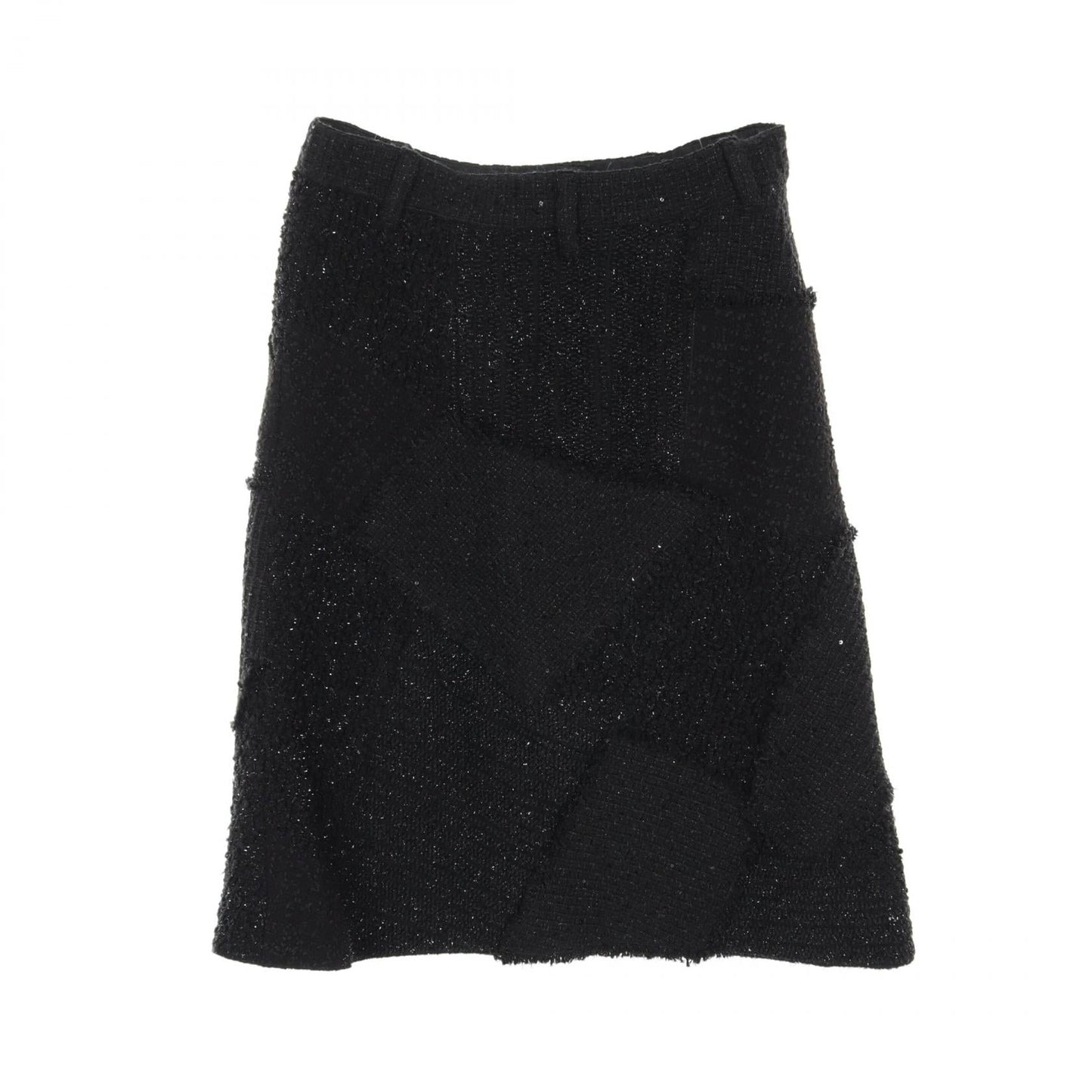 Chanel Wool Skirt Black New