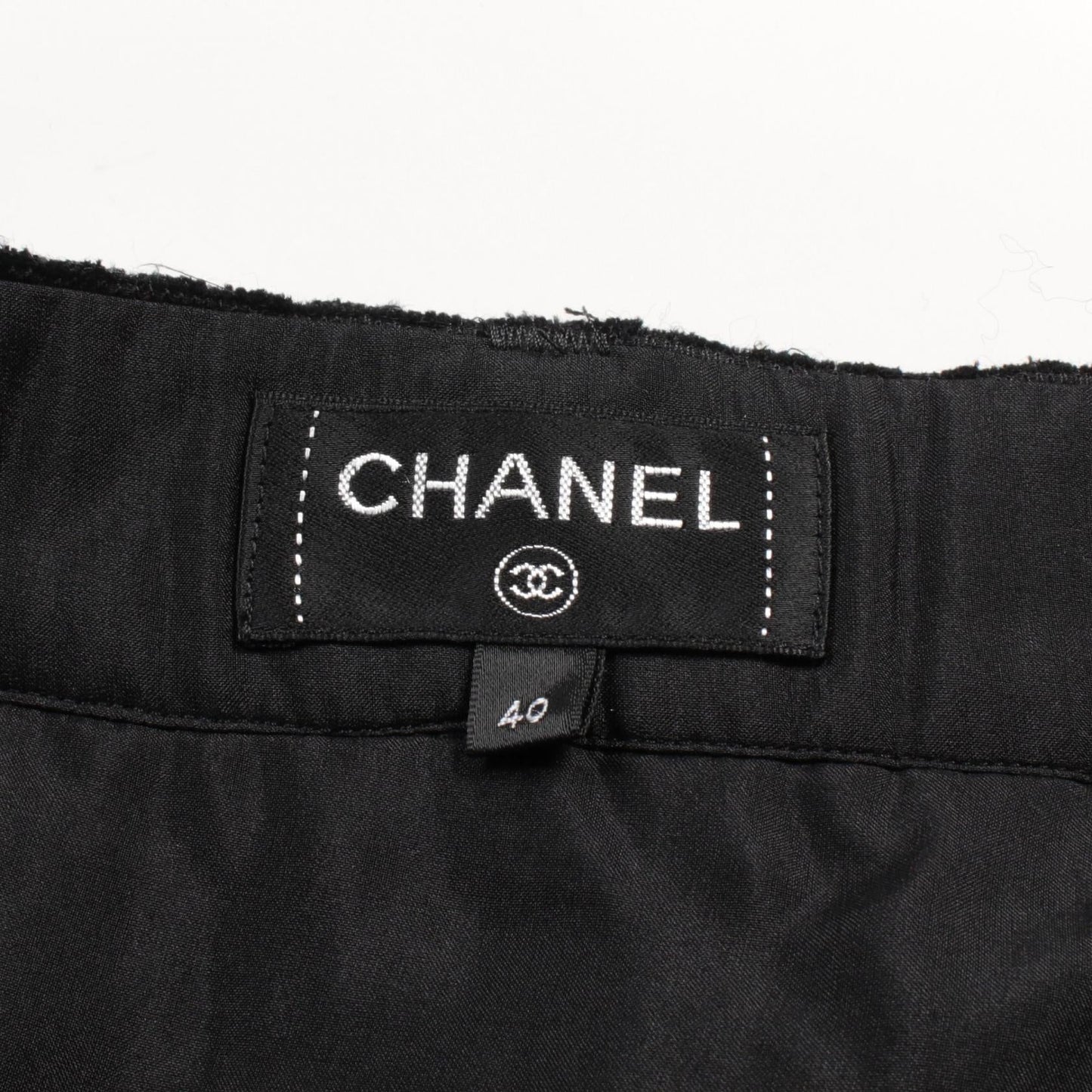 Chanel Wool Skirt Black New