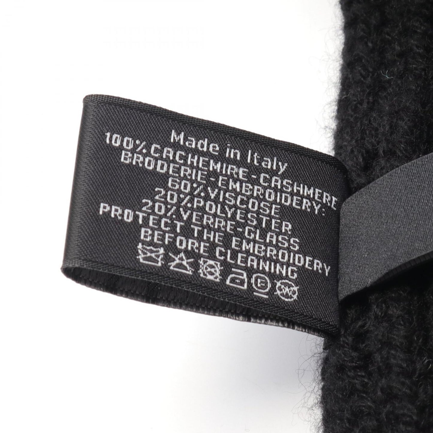 Chanel Cashmere Scarf Black New