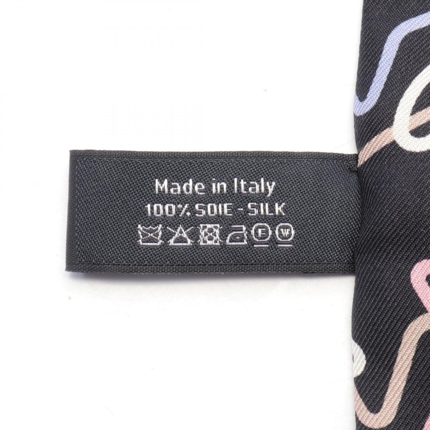 Chanel Silk Coco Mark Scarf Black Multicolor
