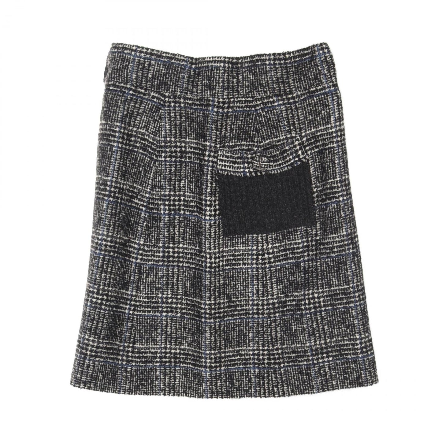 Chanel Wool Nylon Skirt Black/Blue