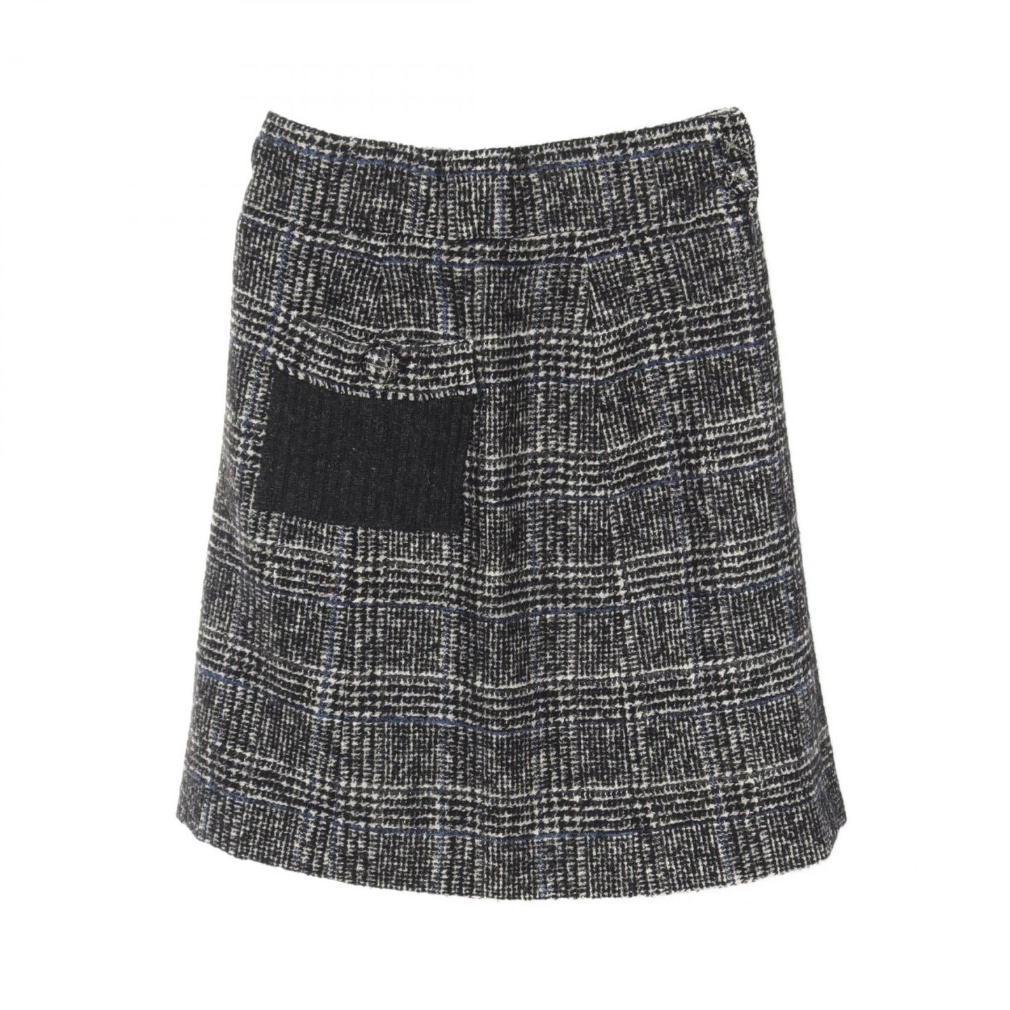 Chanel Wool Nylon Skirt Black/Blue
