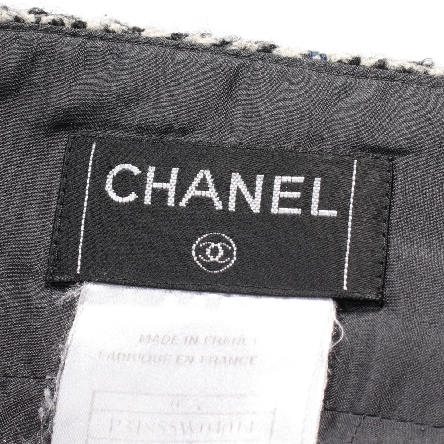 Chanel Wool Nylon Skirt Black/Blue