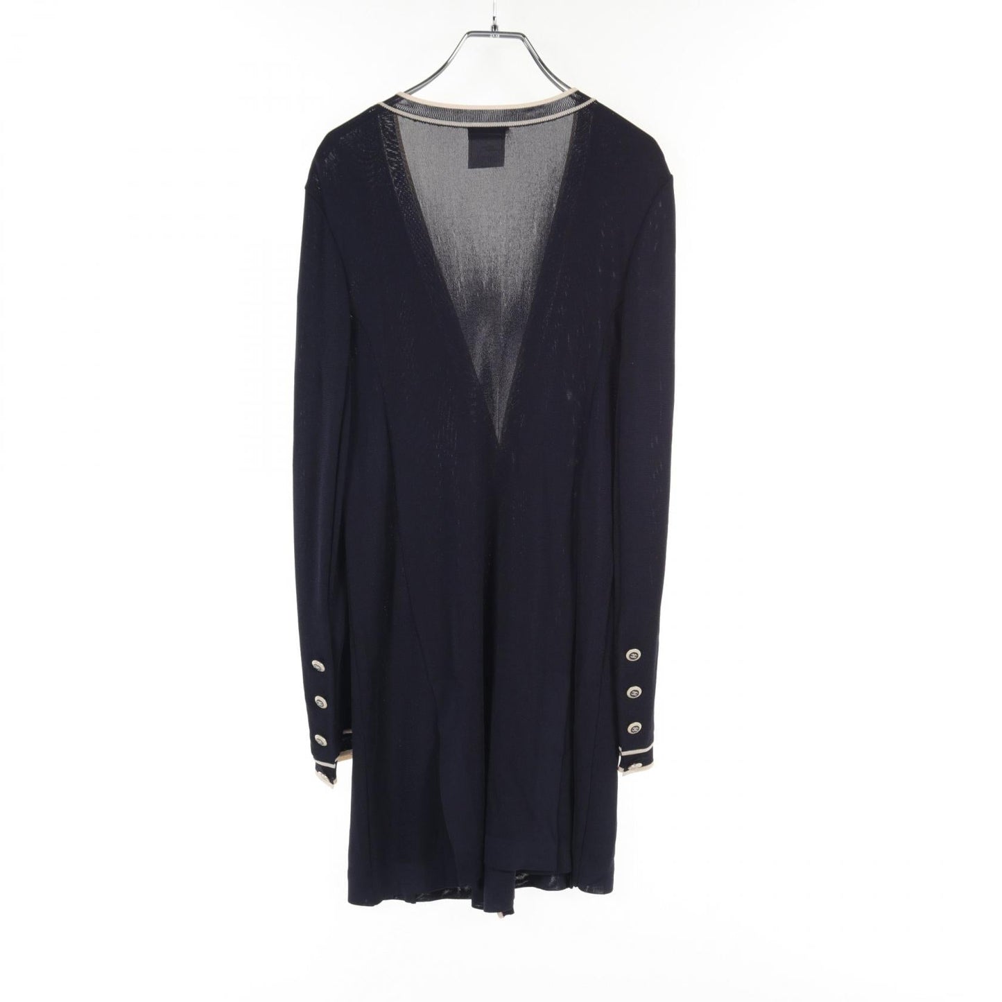 Chanel Rayon Cardigan Navy/Ivory