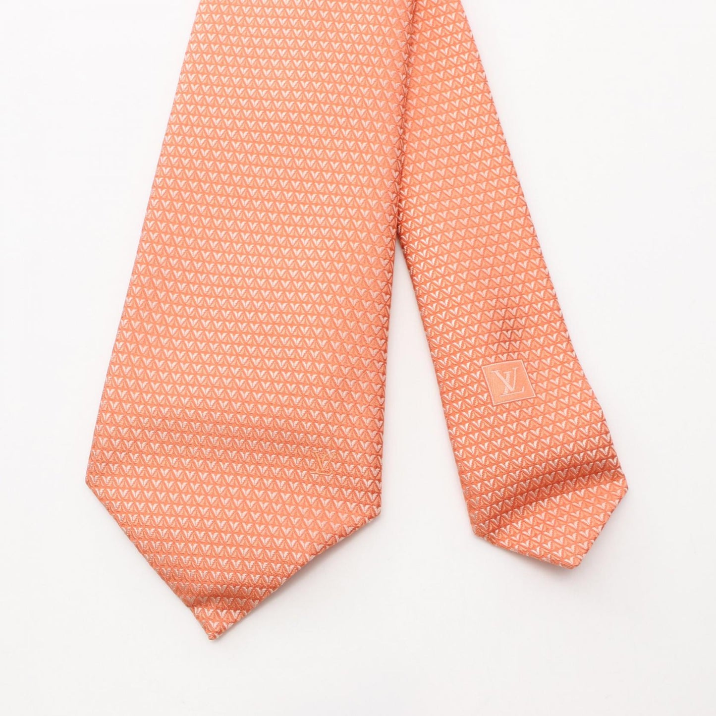 Louis Vuitton Silk Tie Orange MR1254