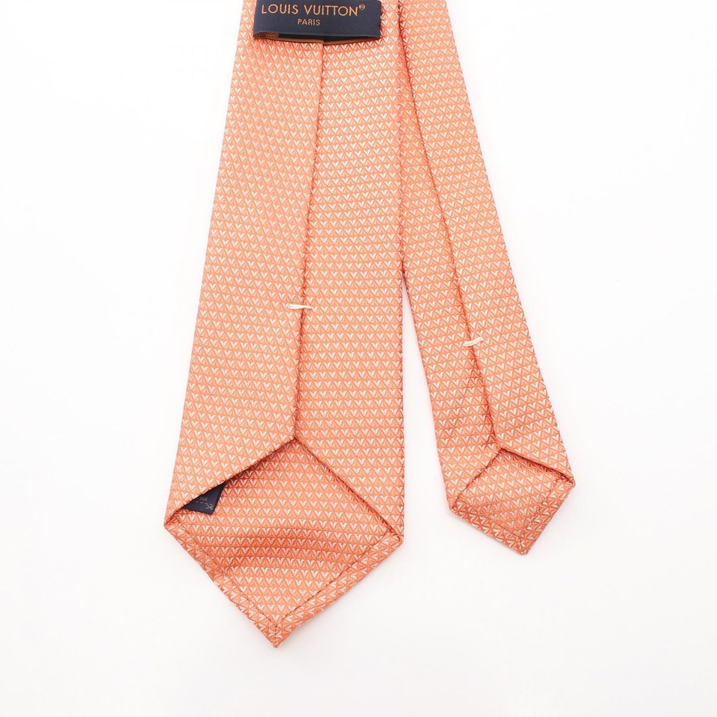 Louis Vuitton Silk Tie Orange MR1254