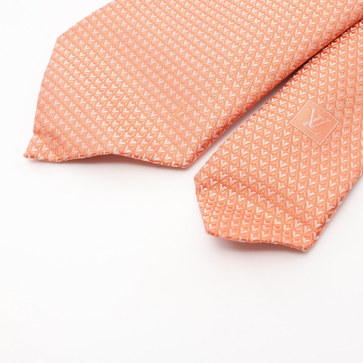 Louis Vuitton Silk Tie Orange MR1254