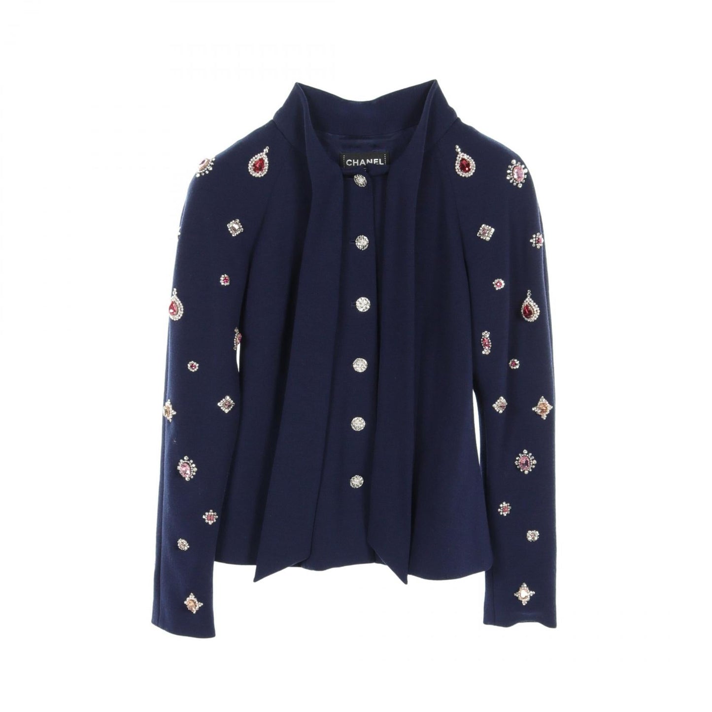 Chanel Wool Coat Navy P73143V21533