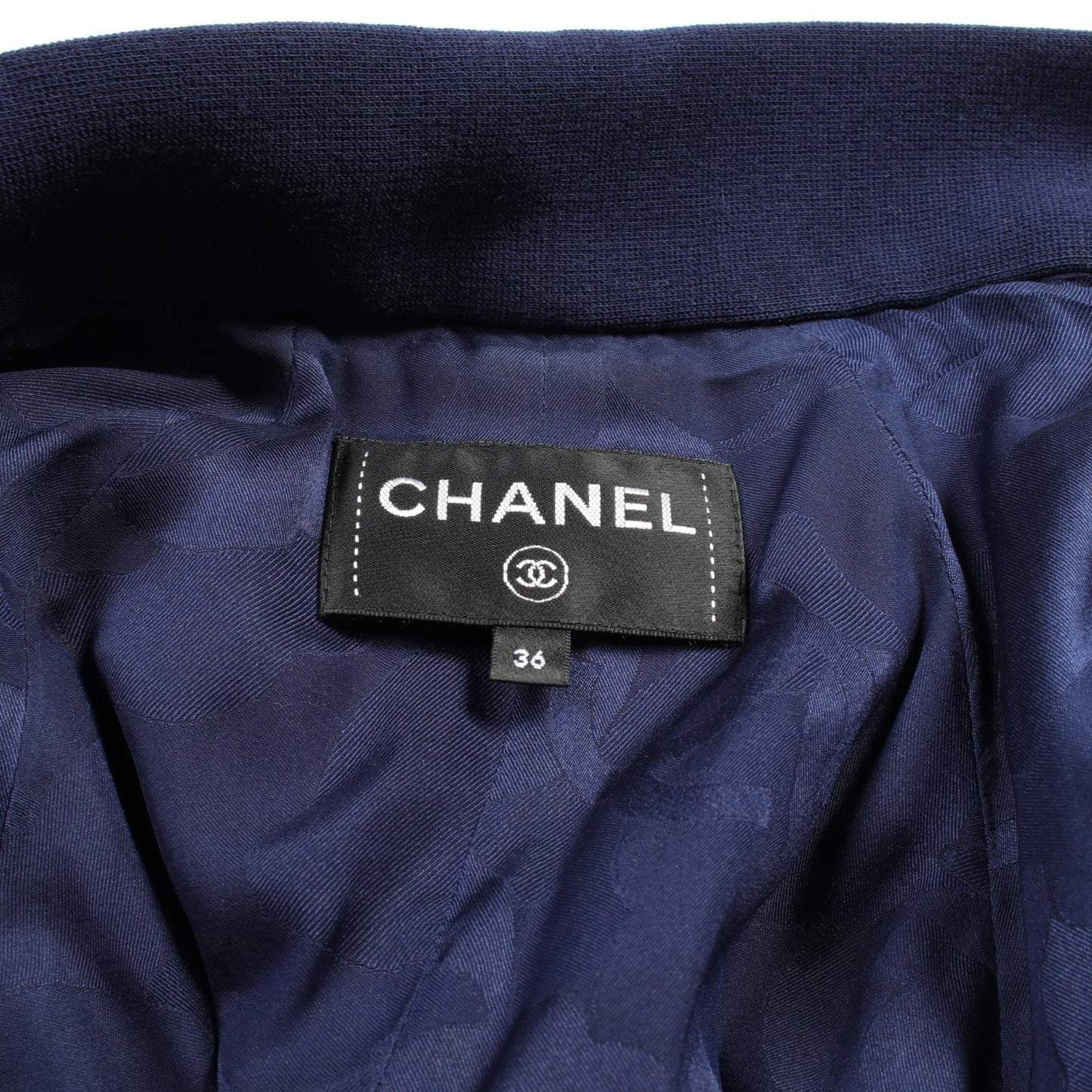 Chanel Wool Coat Navy P73143V21533