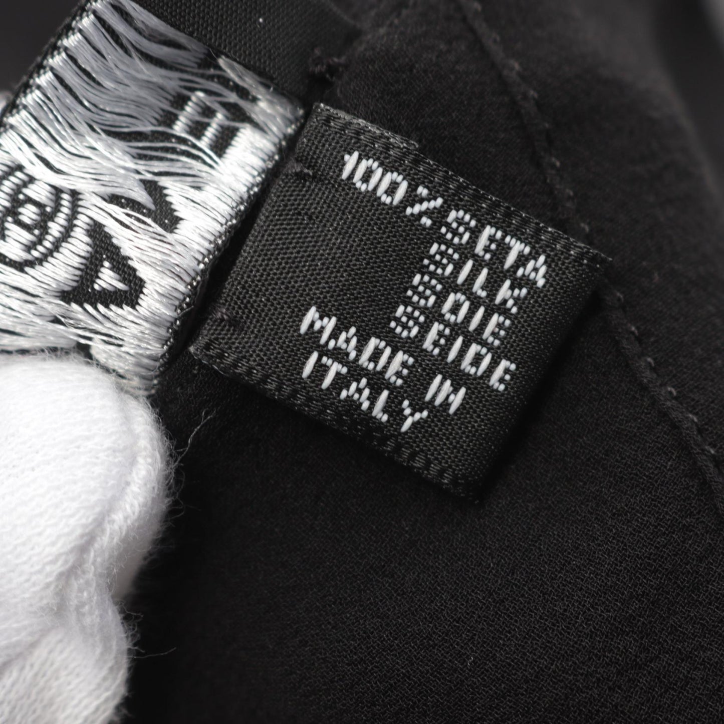 Chanel Silk Scarf with Coco Mark Ribbon