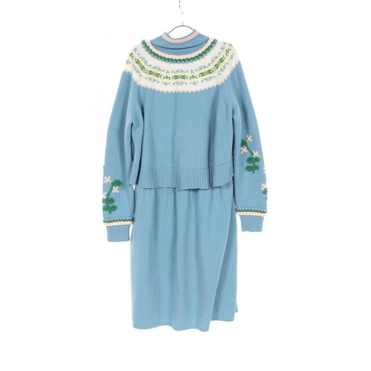 Chanel Wool Dress Blue Multicolor