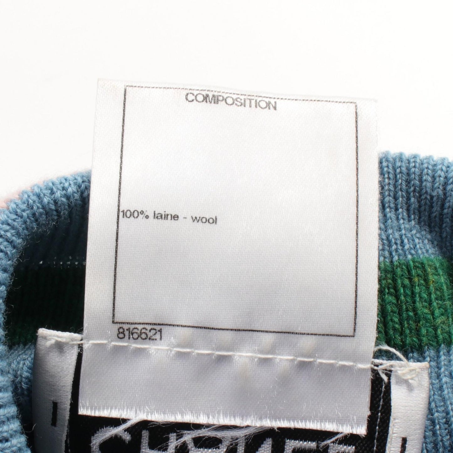 Chanel Wool Dress Blue Multicolor
