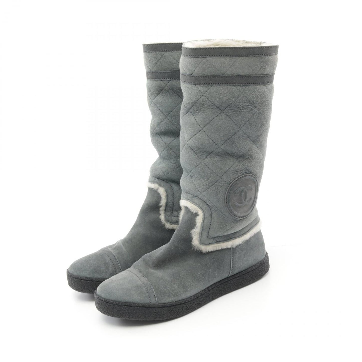 Chanel Sheepskin Sports Line Boots