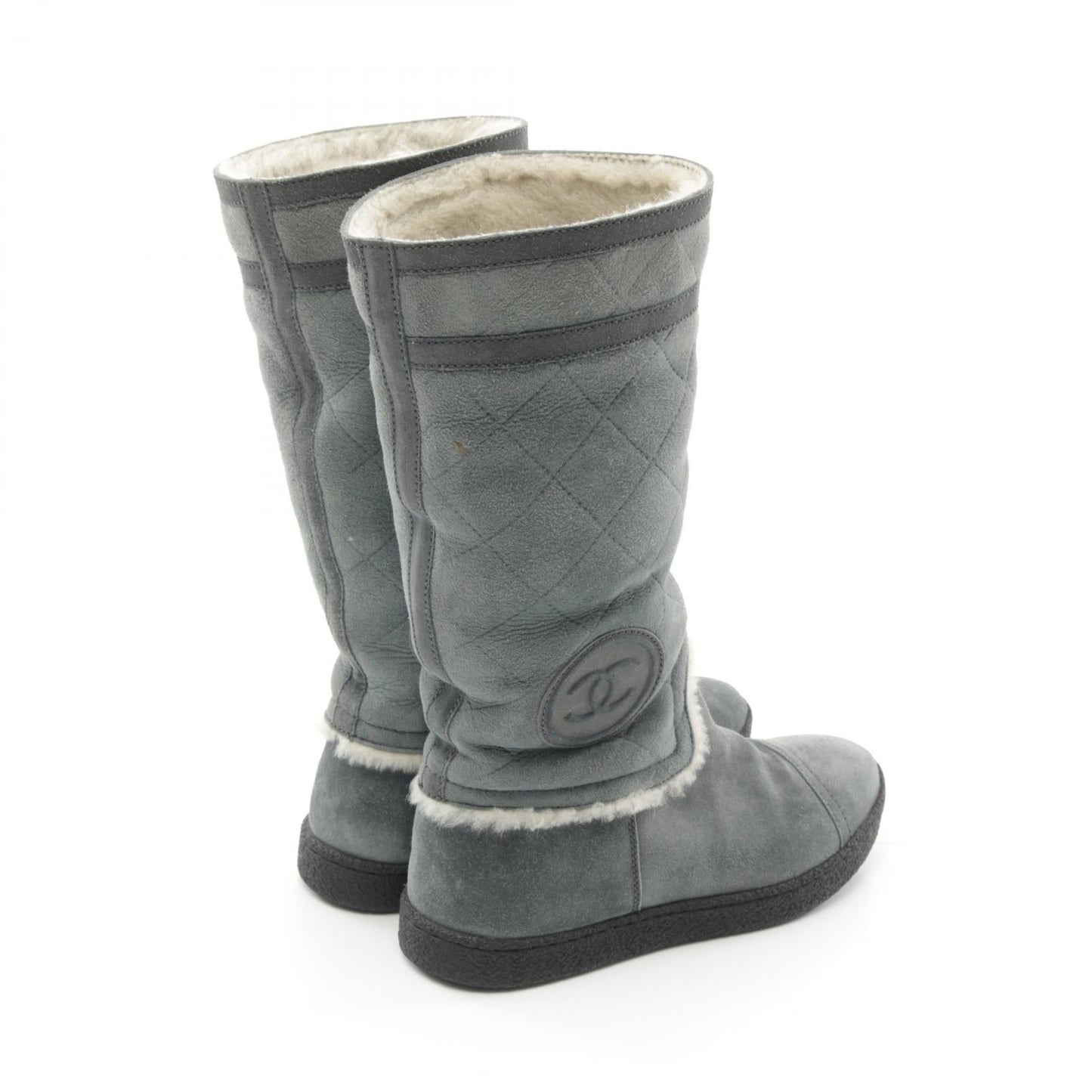 Chanel Sheepskin Sports Line Boots