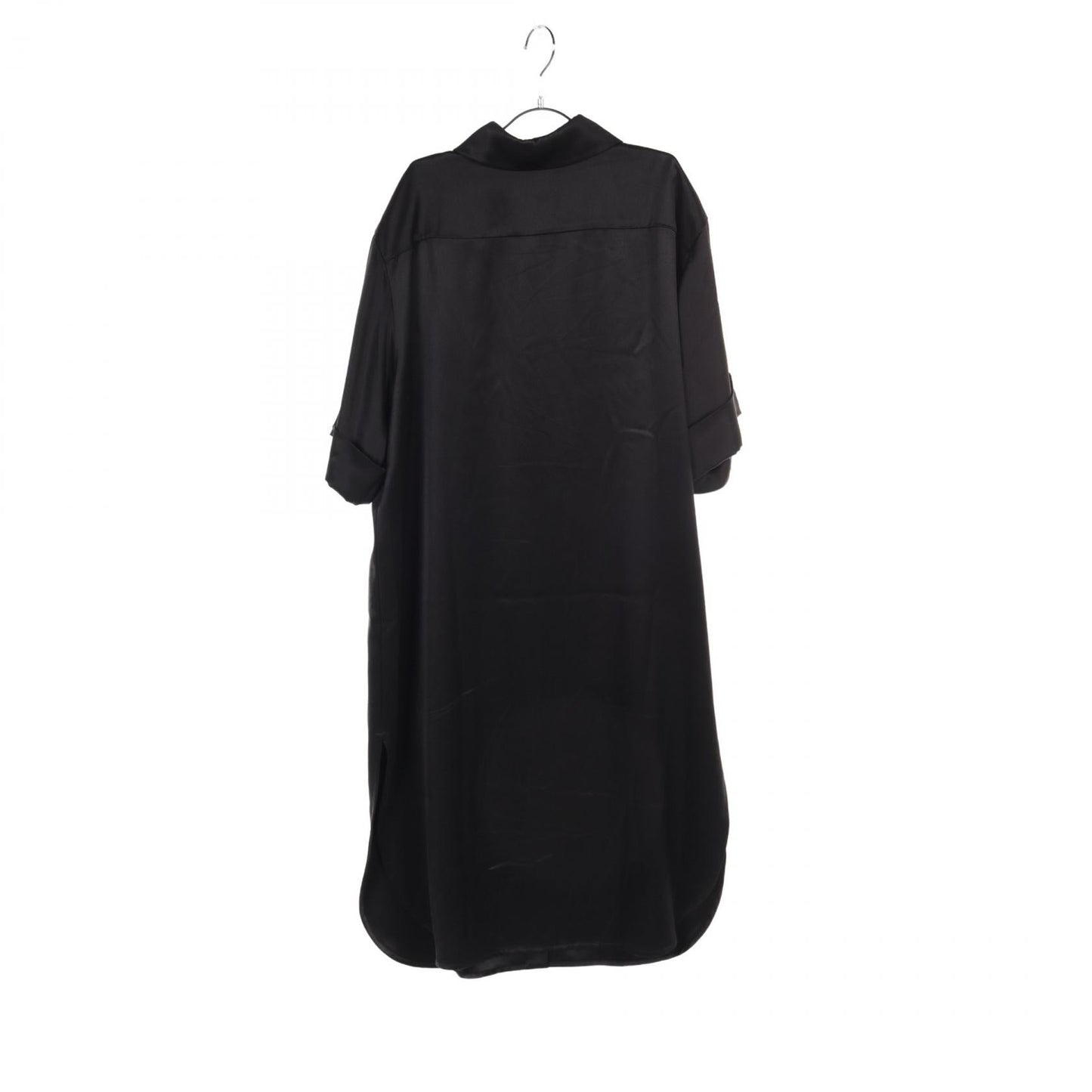 Chanel Silk Dress Coco Mark Button Black