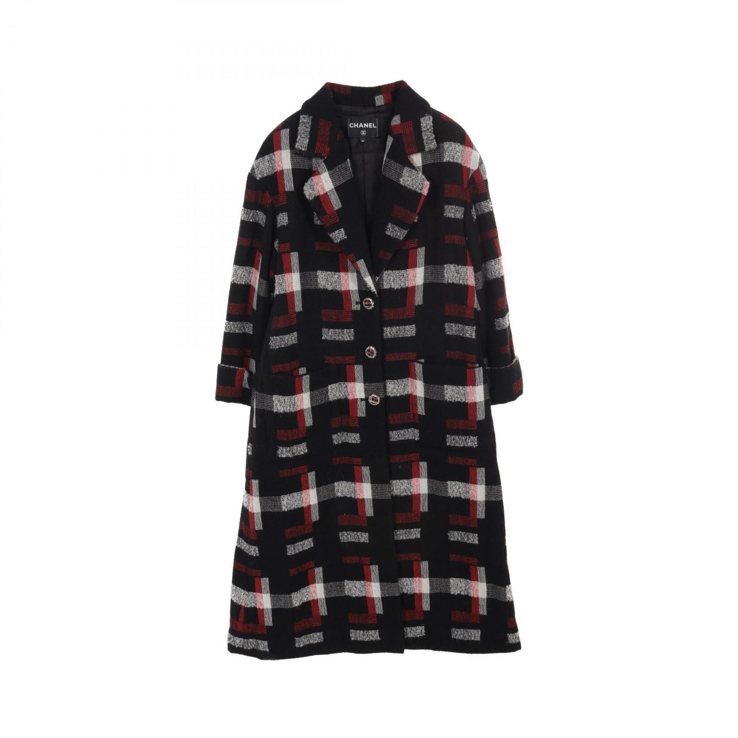 Chanel Wool Outerwear Black/Red/White