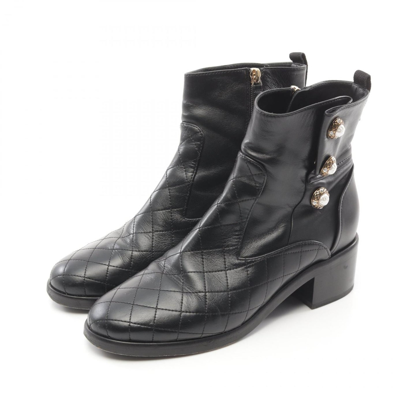 Chanel Matelasse Leather Boots G32970