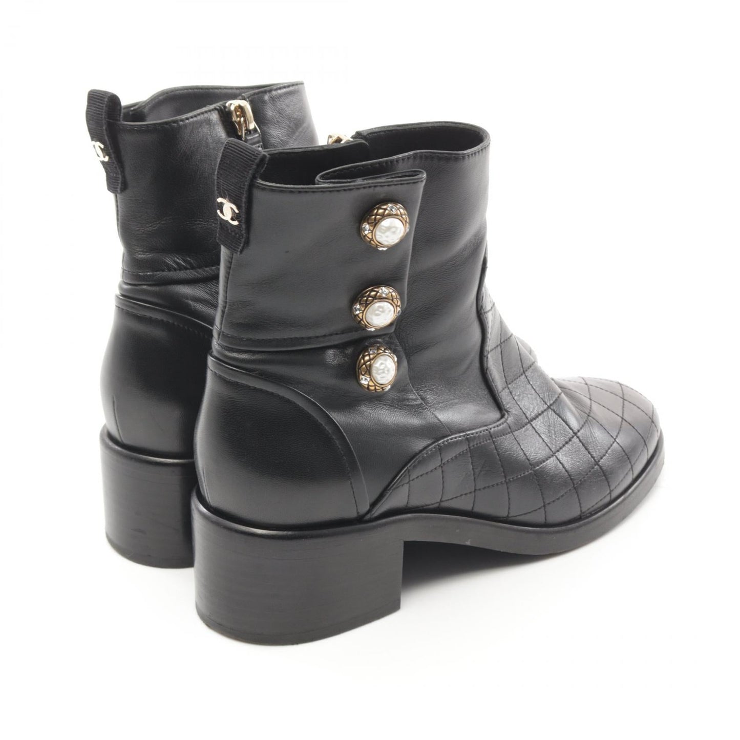 Chanel Matelasse Leather Boots G32970