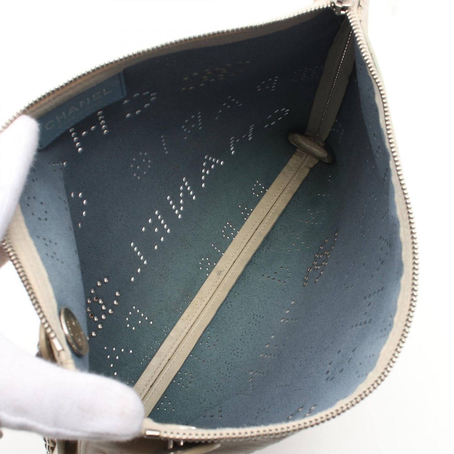 Chanel Leather Pouch Clutch