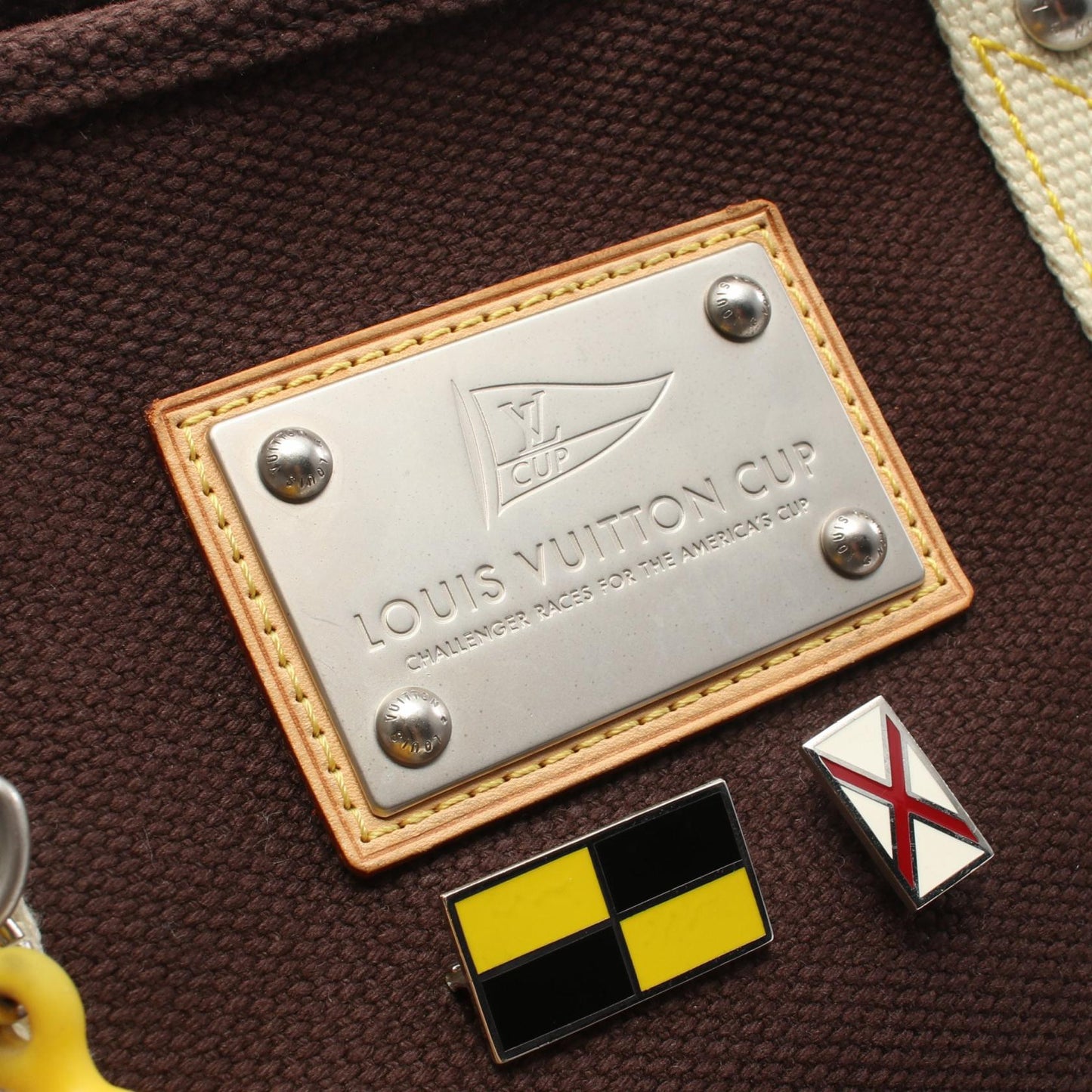 Louis Vuitton Antigua Canvas MM Tote Bag M80663